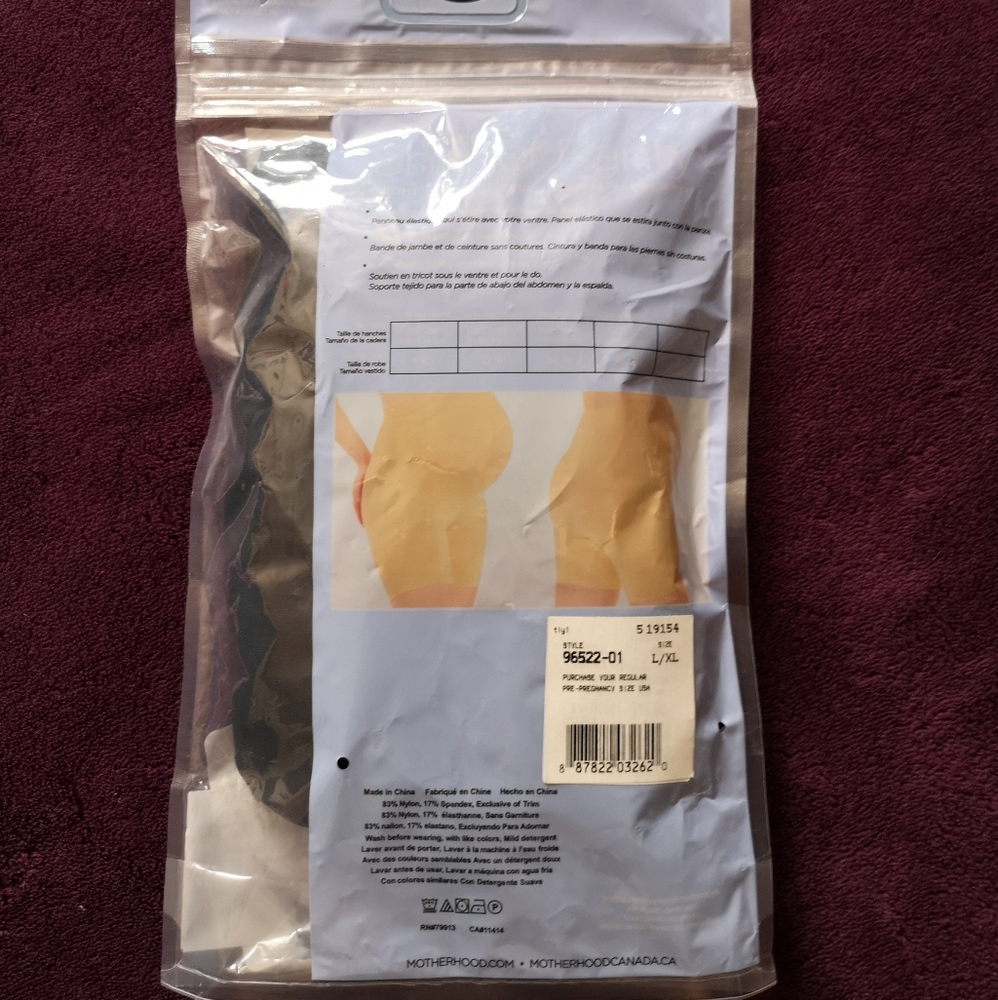 Motherhood Maternity NWT Shaper Panty Black L/XL